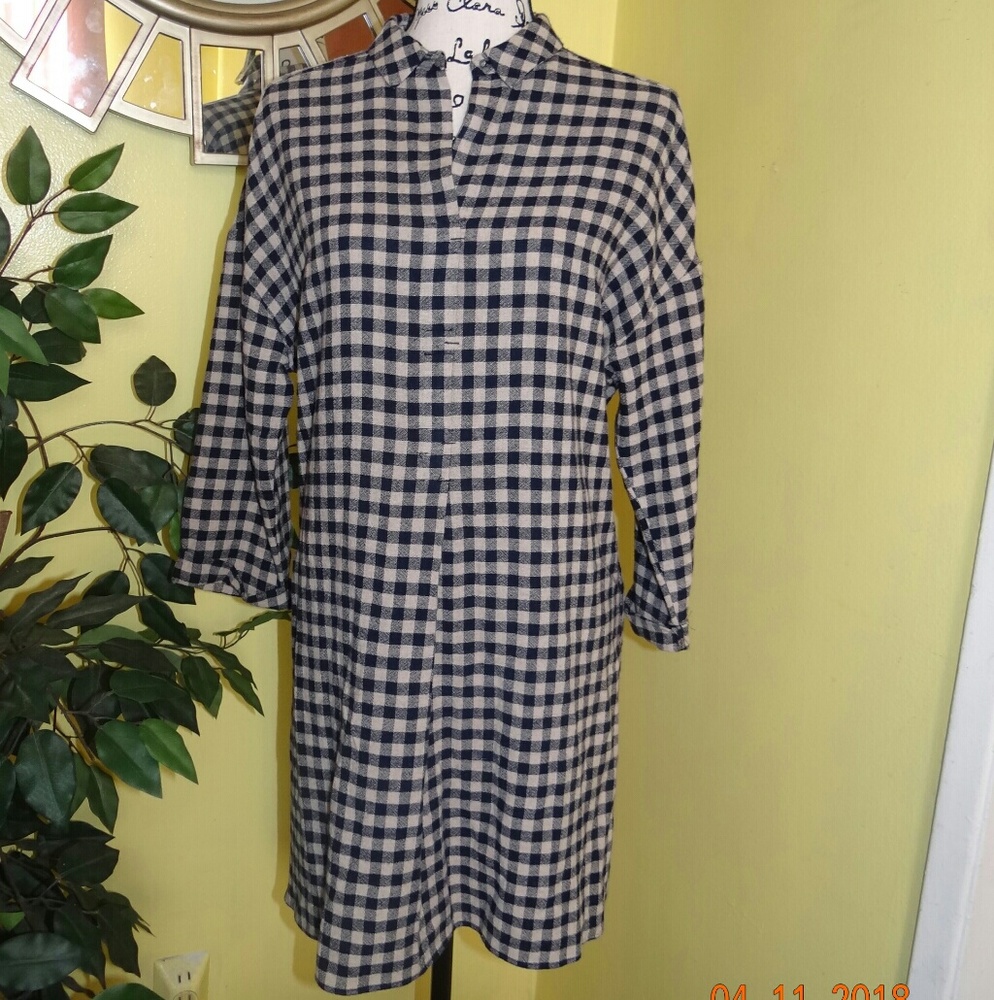 Zara Basic Navy Dress